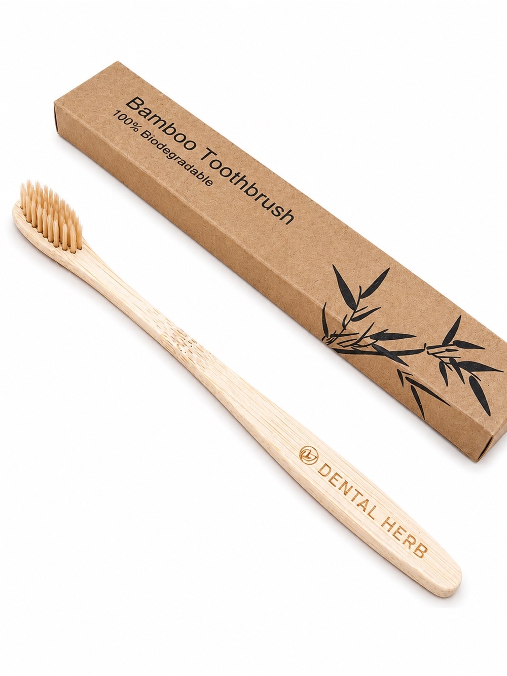 Dental Herb Bamboo Toothbrush – 100% Biodegradable